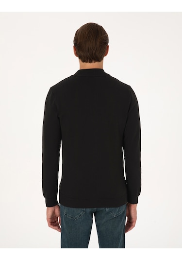 Pierre Cardin Erkek Siyah Hırka Triko 50317409-vr046 Siyah