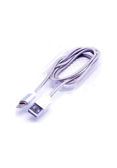 Ekılıf - Lightning Usb Metal Manyetic Uçlu Kablo - Gri - T5067 Gri