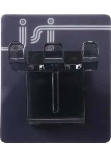 Besthome1 Otomatik Yapıştırıcı Banyo Fırça Tutucu Seti, Plastik, Siyah, 2 Adet, 7x6.1x4 Cm Gri Gri