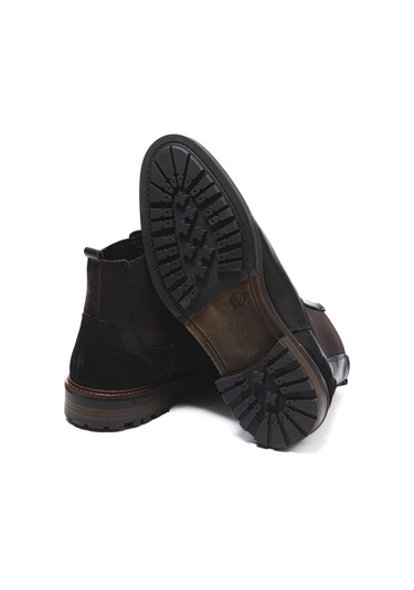 Bot Erkek 1124 005 Wk-john May Orkut Suede Black Siyah