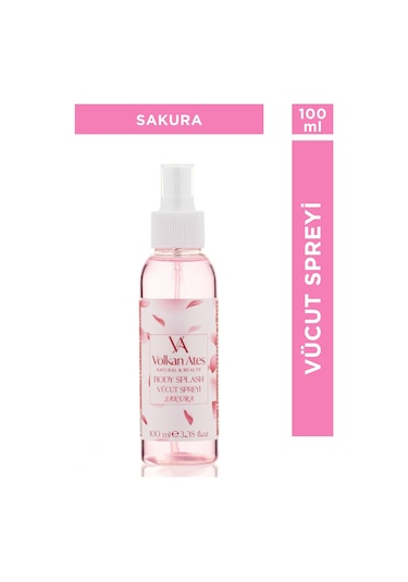 Volkan Ates Natural & Beauty Vücut Spreyi Body Splash Sakura 100 ML