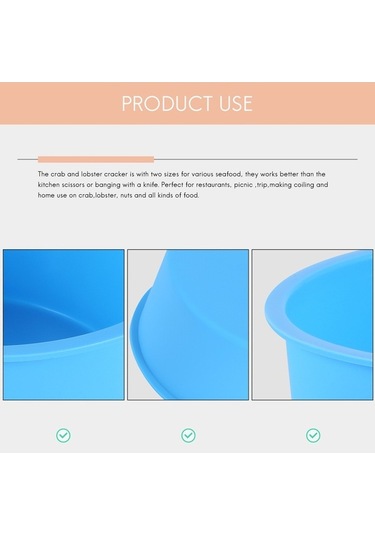 Ulzyvf Silikon Tepsi Seti Mavi, 4 İnç Fırın Kalıbı 6 Parça Mavi