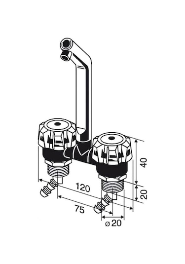 Comet Deluxe Katlanır Sıcak/soğuk Musluk 12v Switch - Nikel-1561