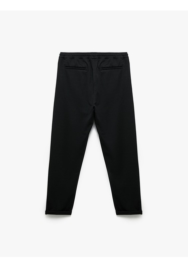 Koton Straight Fit Pike Kumaş Cep Detaylı Rahat Kesim Beli Bağcıklı Pantolon Lacivert 6wam40006hk Lacivert