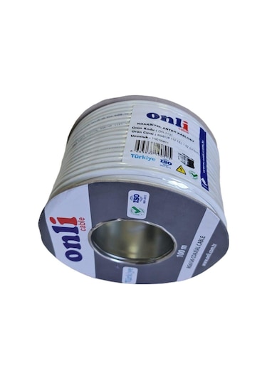 Onli RG6U6 112Tel Beyaz Anten Kablosu 100 M