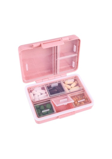 Likeable 9 Bölmeli Hap Kutusu Taşınabilir Hap Kutusu, Büyük Kapasiteli Bölmeler, Seyahat Hap Kutusu