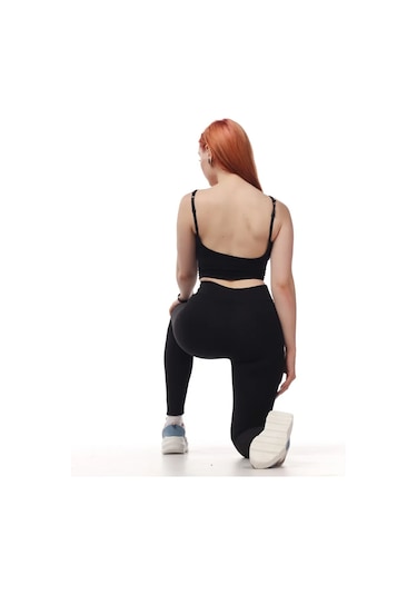 Missdiana Yüksek Bel Çizgili Tayt 238959163 SiYAH