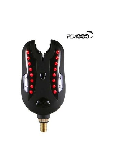 Artfulabode Uyarı Ses Led Kiti Kırmızı Kablosuz Isırık Göstergesi Dijital Balık Balık Balık Alım Alarmları Alarmı Alarm Bb Kırmızı