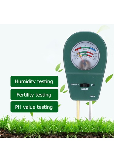 Suofeng Ly101 Toprak Analiz Cihazı - Nem, Ph Ve Gübre Seviyesi Ölçer - Bahçe Bitkileri Ve Tarım İçin Hızlı Doğru Ölçüm