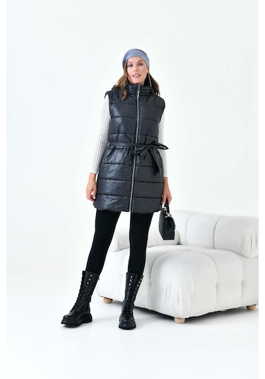FTZ Women Ftz Kadın Kapitone Yelek Siyah 30944 Siyah