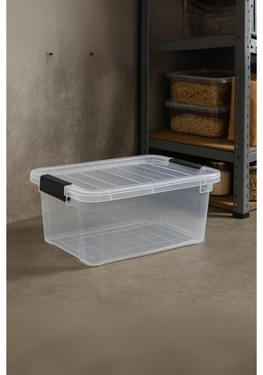 34 L Şeffaf Saklama Kutusu & Düzenleme Kutusu & Oyuncak Kutusu Şeffaf