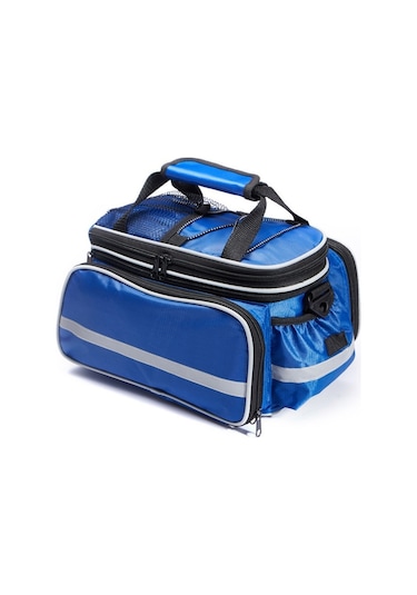 Dağ Bisikleti Arka Raf Su Geçirmez Çanta Mavi