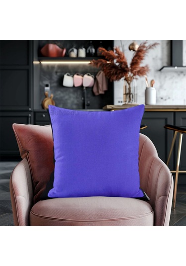 Dekoratif 4'lü Kırlent Yastık Kılıfı Seti - 42 X 42 Cm - Mavi