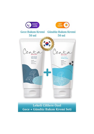 C'enta Beauty Leke Karşıtı Gece Bakım Kremi 50 ML + Gündüz Kremi 50 ML