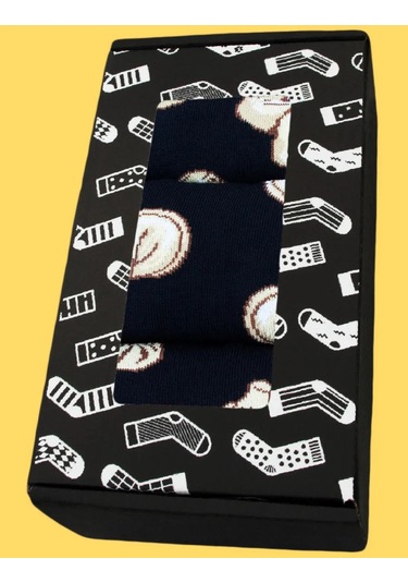 Kingkit Baskılı Ve Desenli Komik Çoraplar 3 Çiftlik Set 12197473 Mavi