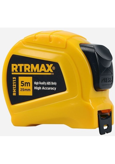 Rtrmax Şerit Metre Stoplu 5 Metre x 19 Mm.