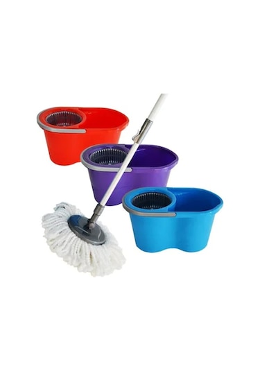 Zambak Döner Başlıklı Mikrofiber Temizlik Seti Çok Renkli