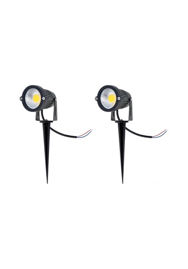 Reedark 2 Adet 5w 12v Ip65 Led Bahçe Işığı - Dış Mekan Peyzaj Spotlights, Sıcak Beyaz, Ac/dc Uyumlu