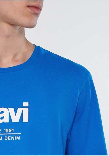 Mavi - Since 1991 Baskılı Mavi Tişört 066849-70913 Mavi