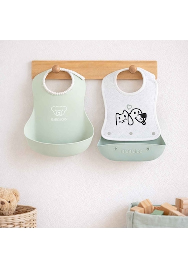 Mamajoo & Babybjörn 3'lü Beslenme Seti - Powder Green