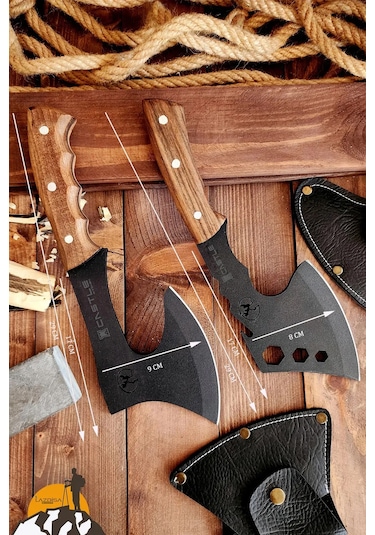 Outdoor Balta 2'li Kamp Baltası Nacak Budama Baltası Ahşap Sap X