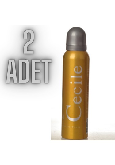 Cecile Gold Kadın Sprey Deodorant 2 x 150 ML