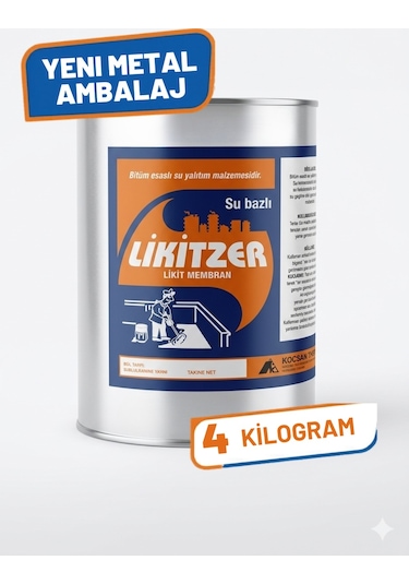 Likitzer Su Bazlı Likit Membran Siyah 4 KG -