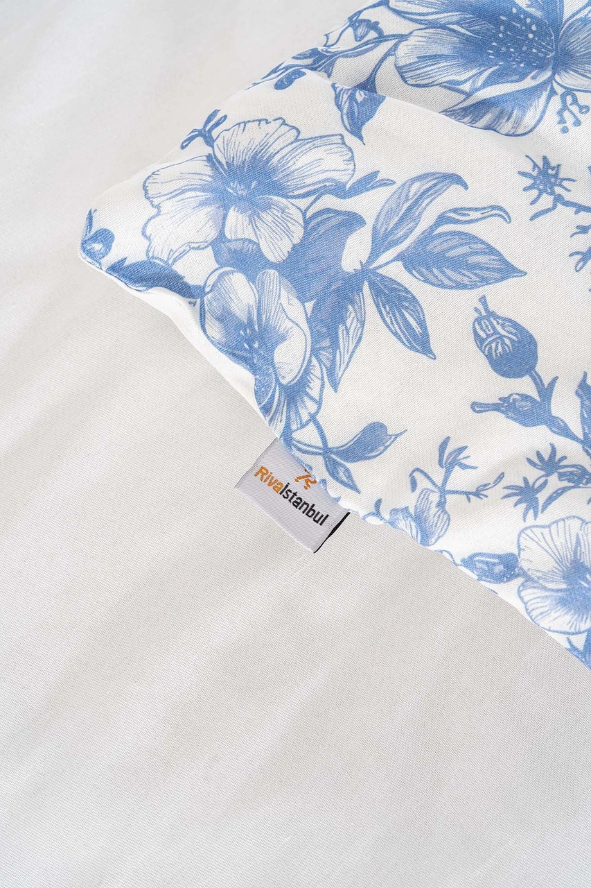 Nova Mavi Tek Kişilik Nevresim Takımı Pamuklu Çok Renkli