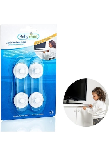 Babyjem Mini Çok Amaçlı Kilit 2Li  059 Çok Renkli