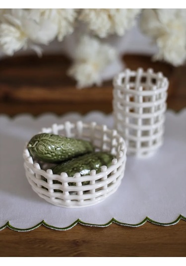 Home Lovers Seramik Meyve Saklama Sepeti 450927582 Sütlü