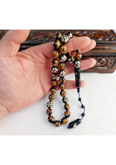 1000 Ayar Gümüş İşleme Büyük Boy Kuka Tesbih... Ölçü: 11 X 13,5