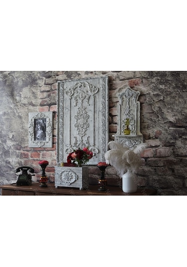 Neiwel Vintage Levni Eskitme Beyaz Kutu