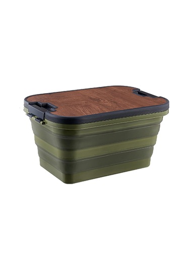 Katlanır Kamp Piknik Sepeti Yeşil