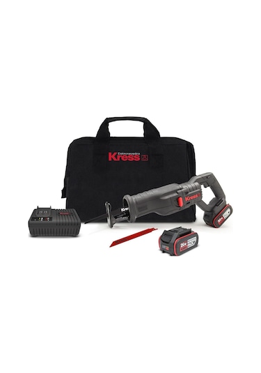 Kress KUE01 20 V 4.0 AH Li-ion Çift Akülü Kömürsüz Tilki Kuyruğu Testere