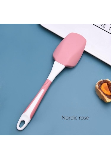 Kırmızı Puntos Silikon Yapışmaz Kek Tereyağı Krem Spatula Yağı Ekmek Kazıyıcı Pişirme Mikser Aracı