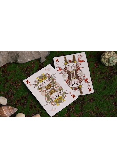 Room One Samurai Otter Hono Edition Standard Red Premium Oyun Kağıdı İskambil Kartları Destesi