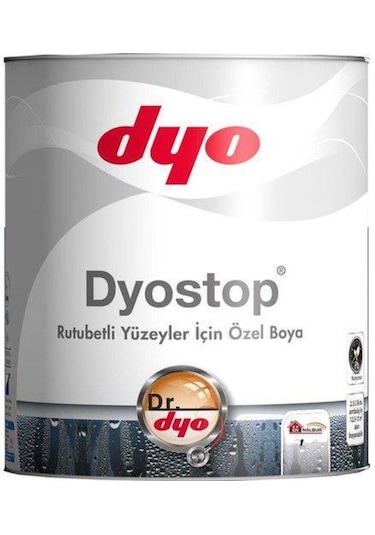 Dyostop Rutubetli Yüzeyler İçin Boya 0,75Lt