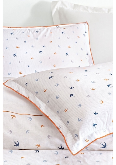 Puffy Ruth Çift Kişilik Ranforce Nevresim Seti - Mavi