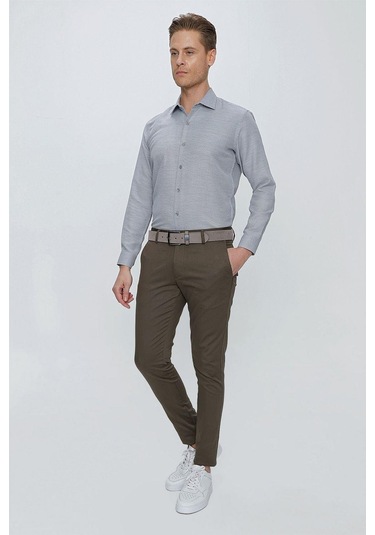 P 1112 Slim Fit Toprak Spor Pantolon TOPRAK