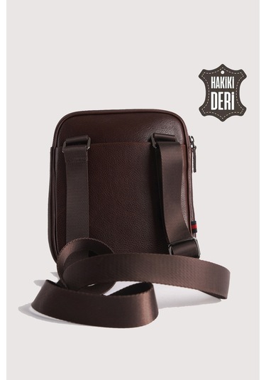 Hakiki Deri Erkek Postacı Çantası Kahverengi Smr9250 Kahverengi