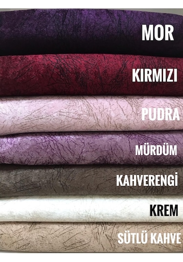 Madame Blue Damarlı Kadife Süngerli Kaymaz Koltuk Çekyat Örtüsü - 477932974
