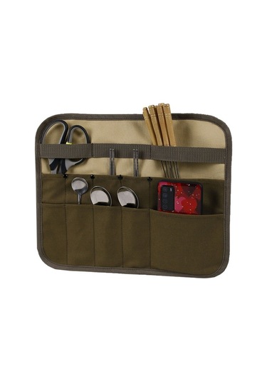 Ulzyvf Ve Piknik İçin Katlanabilir Asılı Mutfak Organizer Çantası - 36.5x30cm Haki Haki