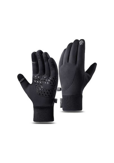 Dancemonkey Kış Kadife Rüzgar Geçirmez Motosiklet Eldivenler Q802