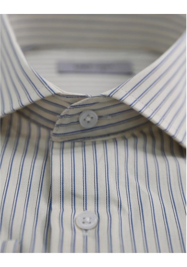 Uki Bej Tam İtalyan Yaka Klasik Gömlek Bej