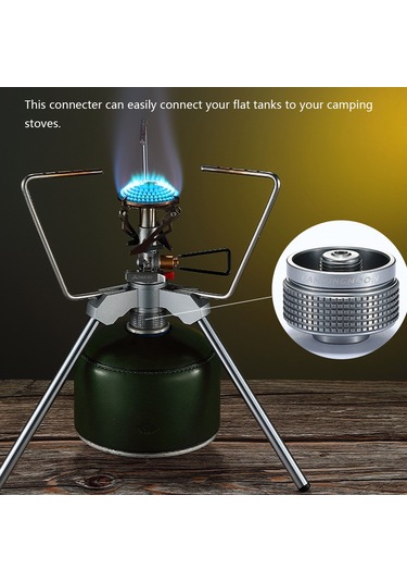 Neevoyu Kampanya Ocağı Bağlantı Adaptörü - Alüminyum Alaşım, Hafif Ve Taşınabilir Gümüş