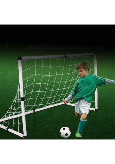 Homyl Çocuk Futbol Seti, Topu Ile Katlanabilir Ağı Uygulaması Beyaz