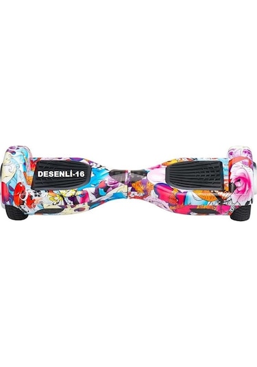 Smartstore Desenli Smart Scooter Elektrikli Kaykay Hoverboard Grafiti A.Dnge