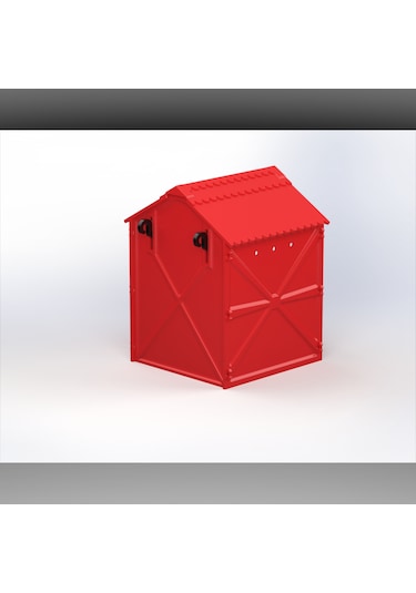 Plastik Kuş Yuvalığı Demonte 15x15x20 Kırmızı
