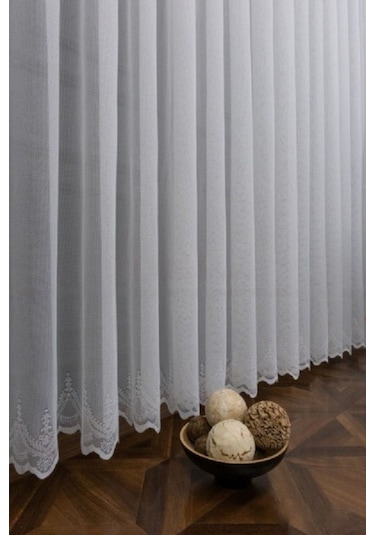 Fon Perde Gri Renkli Renk Geçişli Değrade Sağ/sol Takım Tül Fon Perde BEYAZ
