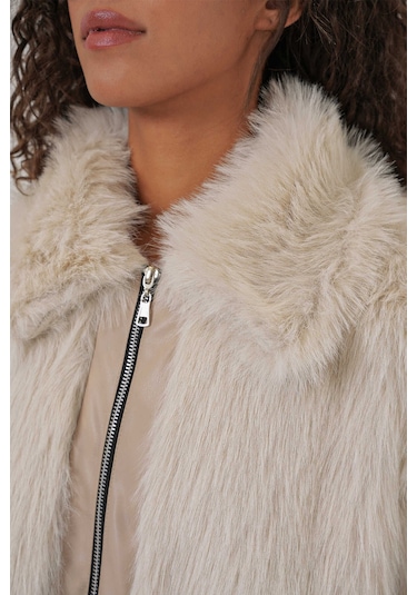 Gabria Deri Fermuarlı Kürk Taş